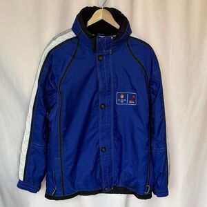 Vintage Marker Men's 2002 Salt Lake Olympics NHLPA Bold Blue Ski Jacket XL EUC